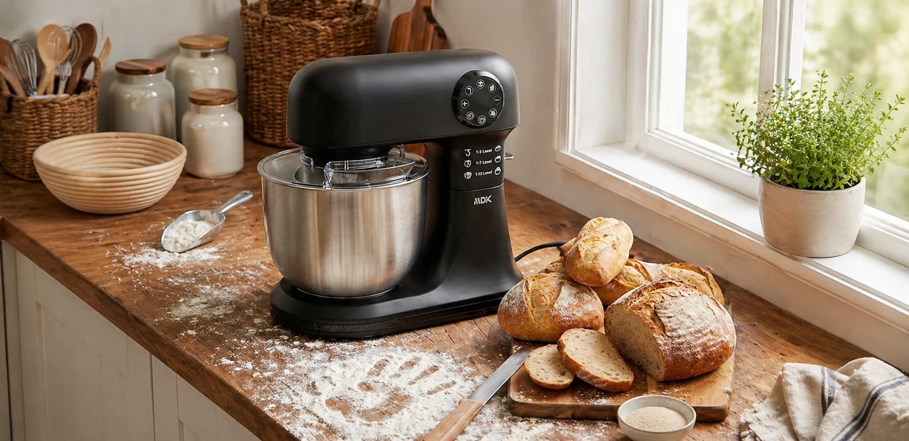 Robot Pâtissier 5 L — Balance intégrée — Standard en situation